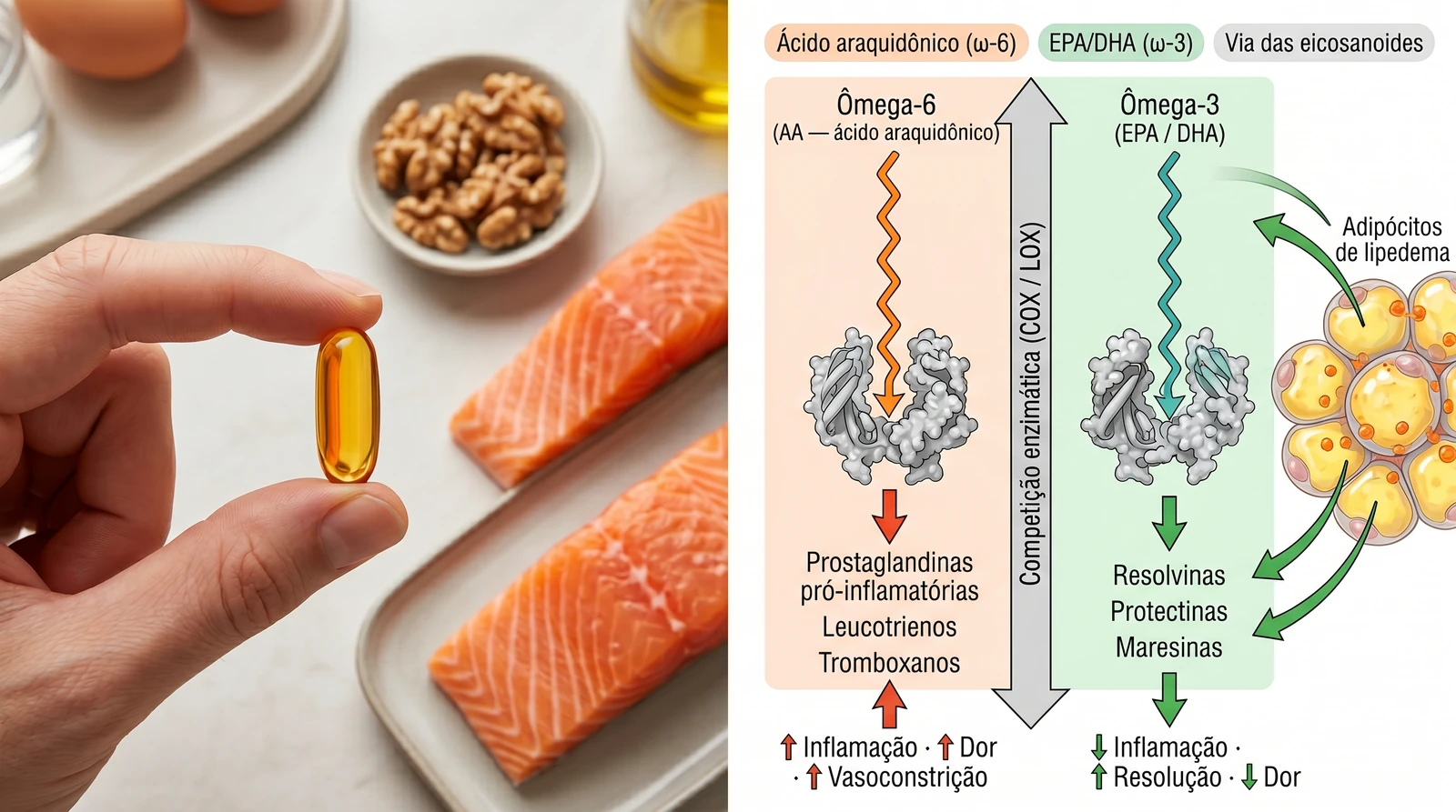 Fig. 3 — Mecanismo anti-inflamatório do ômega-3