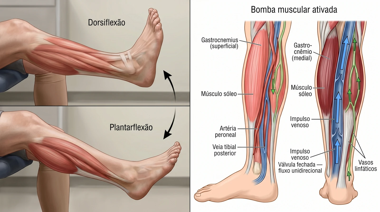 Fig. 6 — Exercícios para o retorno venoso
